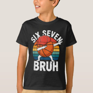 Camiseta Bruh Sete 6 Basquete Seis Número Dabbing 7 67 Fu