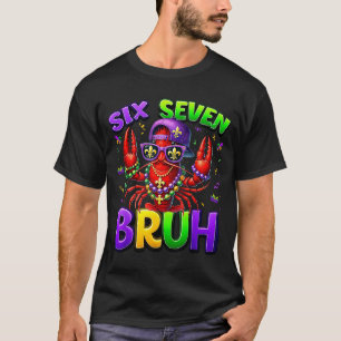 Camiseta Bruh Six Seven 67 Carnaval Lagostins Meninos Crian