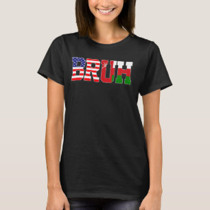 Camiseta Bruh USA Oman Country Flag American Omani Girls