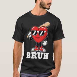Camiseta Bruh vende garotos engraçados do coração Meninos d