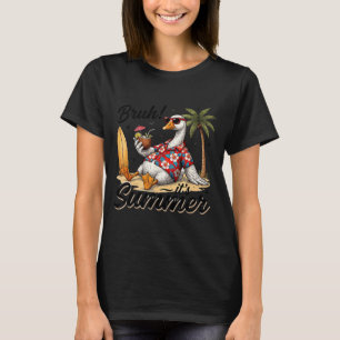 Camiseta Bruh verão tranquilo ganso verão vibrações de prai