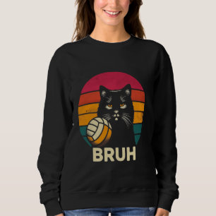 Camiseta Bruh Voleibol Cat Engraçado Cat Beach Voleibol par