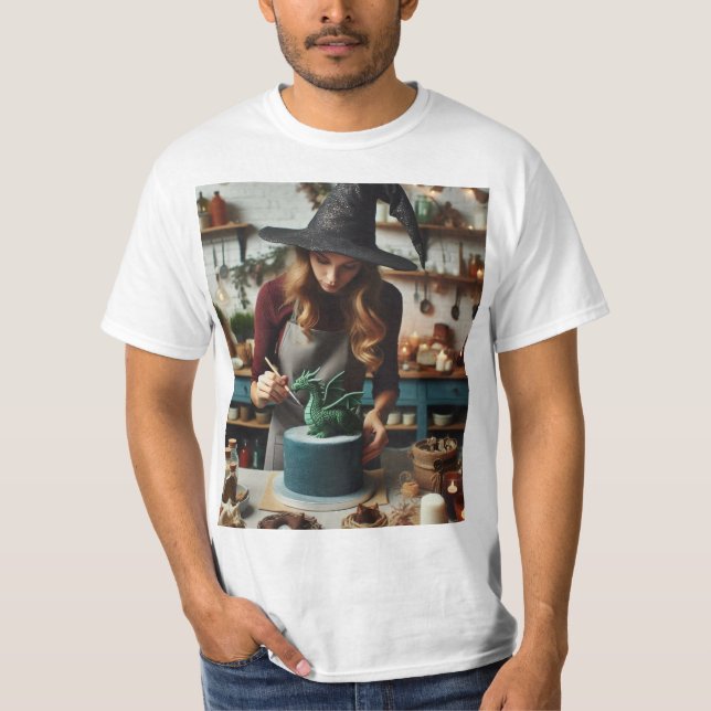 Camiseta Bruja en la cocina (Frente)