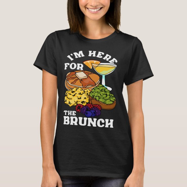Camiseta Brunch Breakfast Pancakes Fruta de Ovos (Frente)