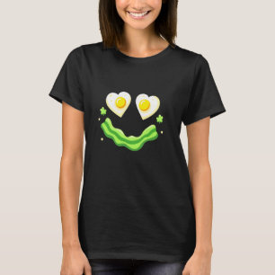 Camiseta Brunch do Ovo Frito de Galinha Verde com Cara Sorr