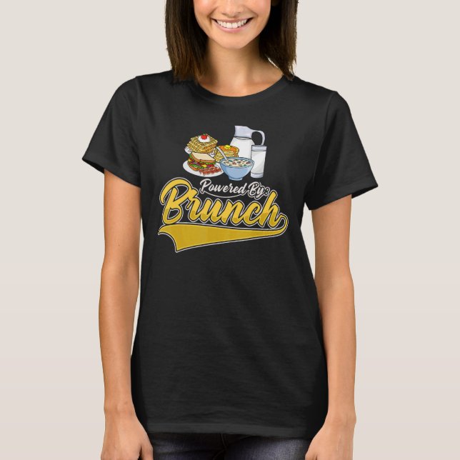 Camiseta Brunch Ideas Comida Recebe Café da Manhã Mimosa do (Frente)