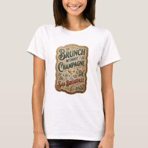 CAMISETA BRUNCH SEM CHAMPANHE É APENAS UM CAFE DA MANHÃ TRI