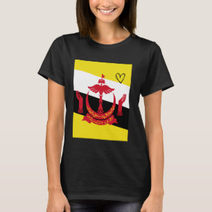 Camiseta Brunei Flag Bruneian Heart Proud Heritage National