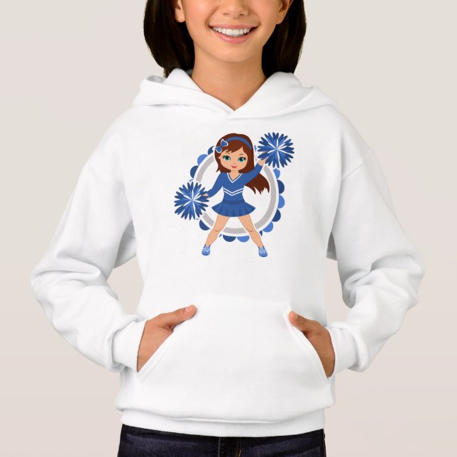 Camiseta Brunette Cheerleader Azul - Alegre (Frente)