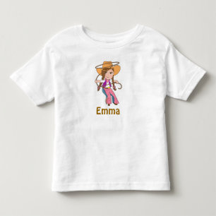Camiseta Brunette Cowgirl Shirt com nome