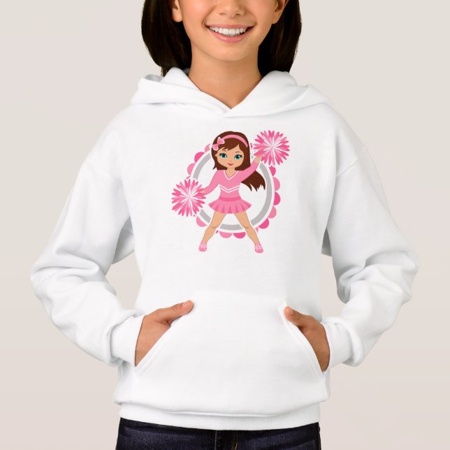 Camiseta Brunette de Cheerleader Rosa - Alegre (Frente)