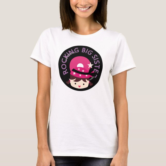 Camiseta Brunette Rocking Big Sister (Frente)