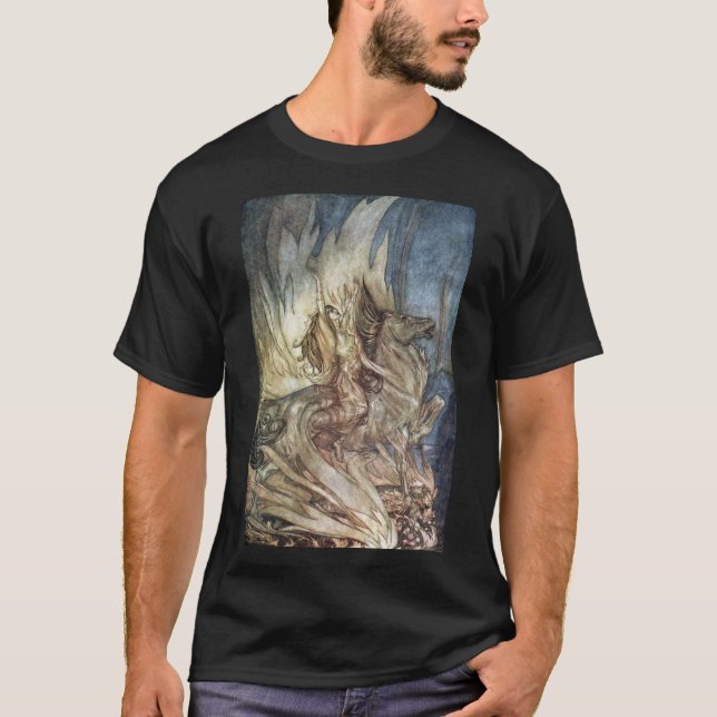Camiseta Brünnhilde e o pyre fúnebre de Siegfried (Frente)