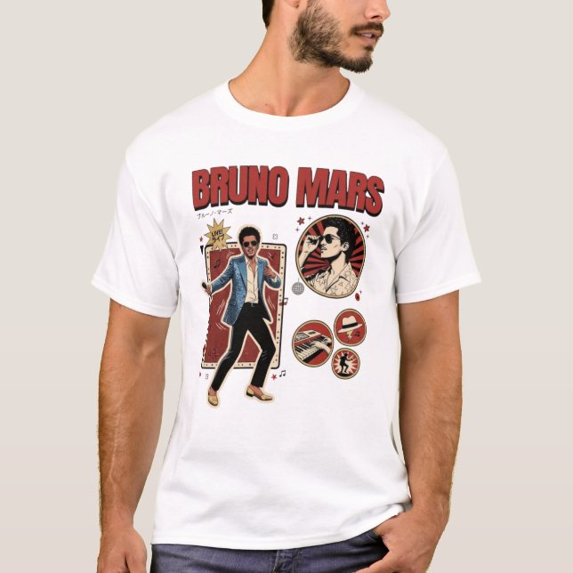 Camiseta Bruno Mars Romantic Tour 2026 (Frente)