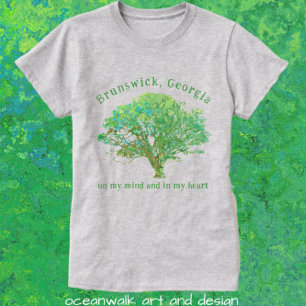 Camiseta Brunswick Georgia Live Oak Tree
