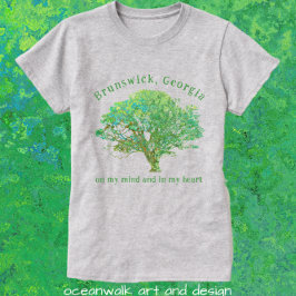 Camiseta Brunswick Georgia Live Oak Tree