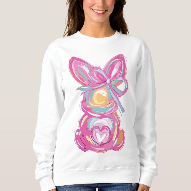 Camiseta Brushaft Bunny Gift Para Ela (Frente)