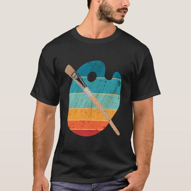 Camiseta Brushes Paint Sketching Drawing Painting (Frente)