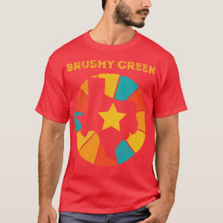 Camiseta Brushy Creek Texas Vintage afligiu Souvenir 1