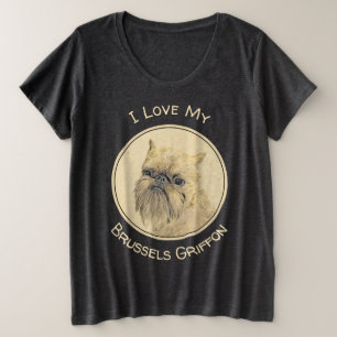 Camiseta Brussels Griffon Painting - Cute Original Dog Art