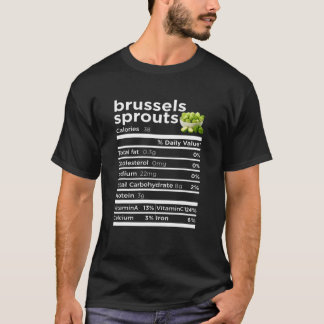 Camiseta Brussels Sprouts Nutrition Gift Funny Thanksgiving