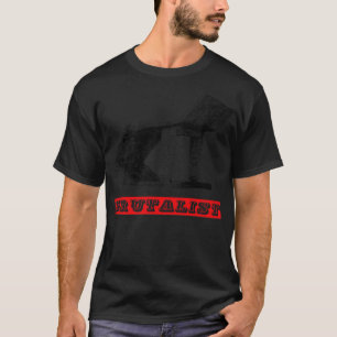 Camiseta Brutalista Arquitetura Brutalismo Ônibus Soviético