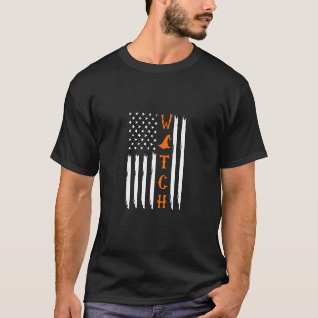 Camiseta Bruxa Americana - Bandeira Incomodada (Frente)