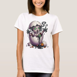 Camiseta Bruxa Assustadora de Bebê no Ovo – Roupas de Hallo