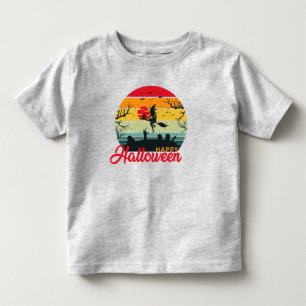 Camiseta Bruxa Assustadora Voa na Vassoura Feliz Dia das Br