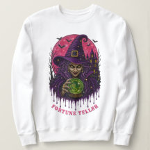 Bruxa Bola de Cristal Chapéu Roxo Rhinestone Beade