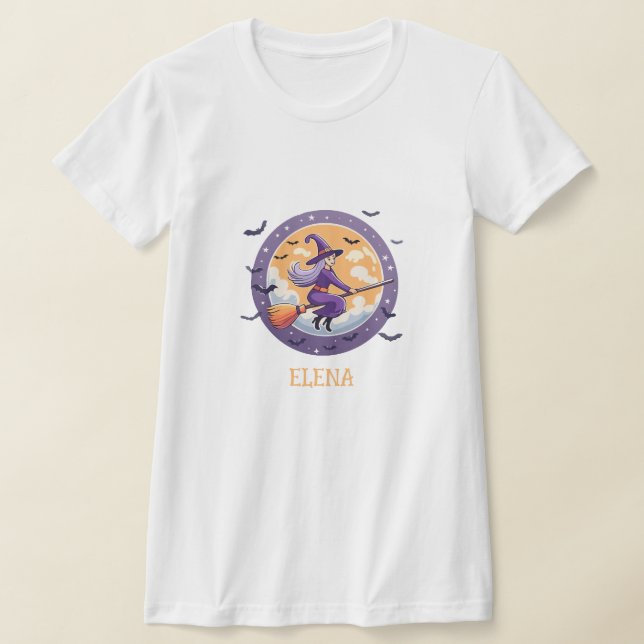 Camiseta Bruxa Bonita e Morcego (Postura )