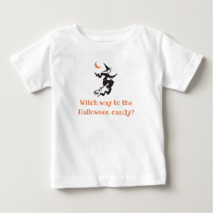 Camiseta Bruxa Caminho Para O Doce Halloween