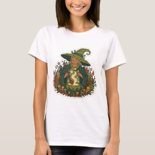 Camiseta Bruxa Caprichosa da Floresta Cozimento Mágico Ac
