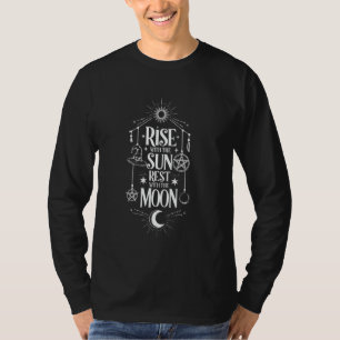 Camiseta Bruxa Caprichosa do Sol Lua Criança Gótica Pagã