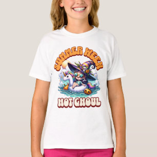 Camiseta Bruxa Chibi Unicórnio Flutuante Summerween Ghoul F