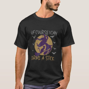 Camiseta Bruxa Com Gato Em Bhisend Com Morcego Piada
