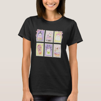 Camiseta Bruxa Coquete Elegante Carimbo de Fantasmas Leitur