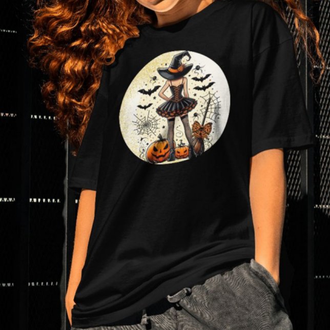 Camiseta Bruxa Coquete Halloween (Criador carregado)