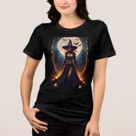 Camiseta Bruxa da Floresta Steampunk do Halloween