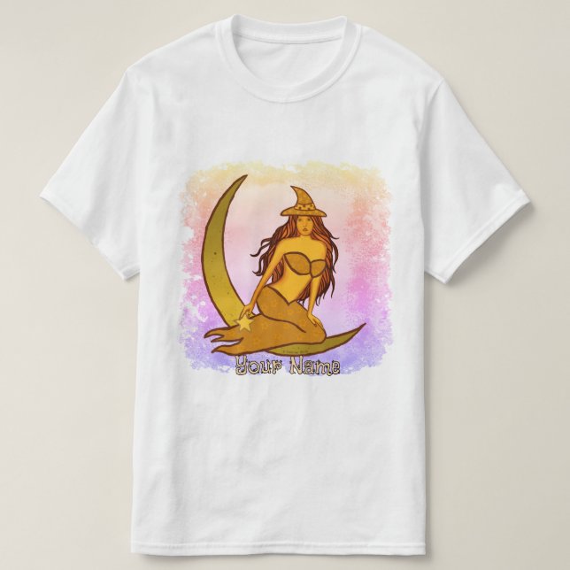 Camiseta Bruxa da Lua de Outono (Frente do Design)