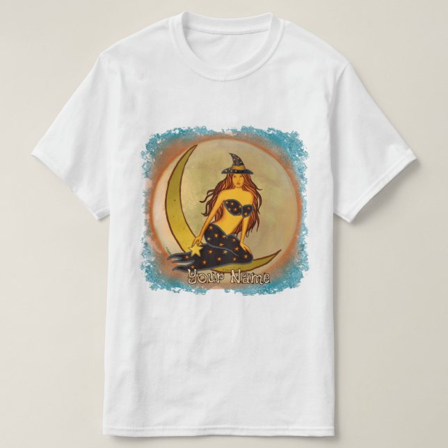 Camiseta Bruxa da Lua Negra (Frente do Design)