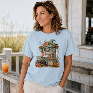 Camiseta Bruxa da praia bar de poção do oceano coquetéis de