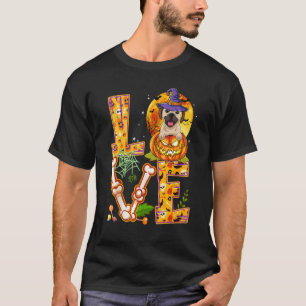 Camiseta Bruxa de Abóbora Assustadora do Halloween do Puggl