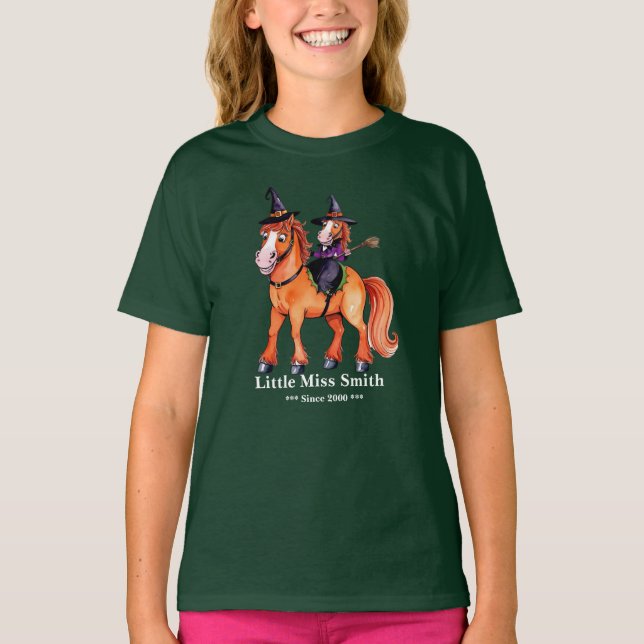 Camiseta Bruxa de Cavalo Engraçado  (Frente)