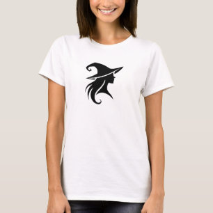 Camiseta Bruxa de Chapéu Preto Bruxas Wiccanas Halloween 