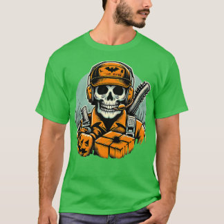 Camiseta Bruxa de Dia de as Bruxas engraçado do Spooky Logi