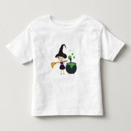 Camiseta Bruxa de Halloween Fofa