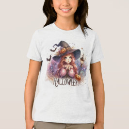 Camiseta Bruxa de Halloween Fofa
