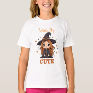 Camiseta Bruxa de Halloween Maciça   Spooky Adorable