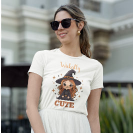 Camiseta Bruxa de Halloween Maciça | Spooky Adorable